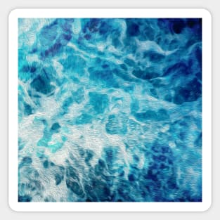 Beautiful Blue Waves 2 Sticker